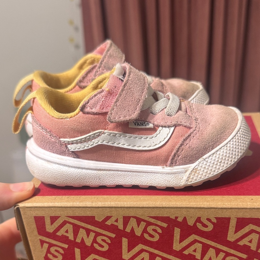 Vans Kids Sneakers in Pink and Yellow
